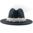 fashion elegant pearl big brim woolen hatpicture66