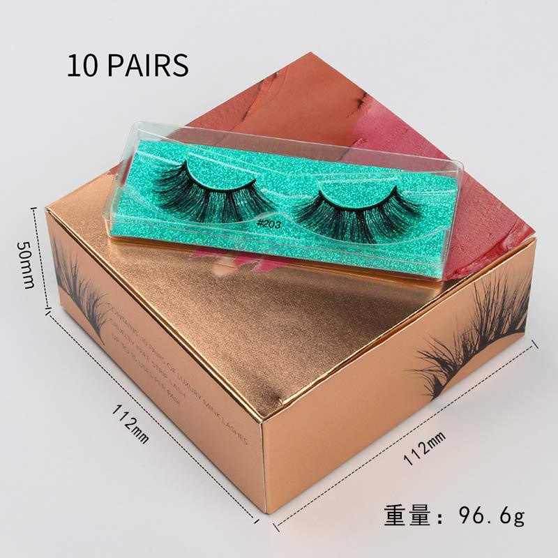 Natural False Eyelashes 10 Pairs Boxed Wholesale