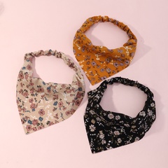new triangle scarf contrast color printing headband