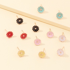 simple daisy dripping earrings set wholesale