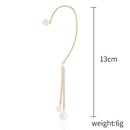 Korean style rear hanging tassel pearl without pierced long ear bone clippicture11
