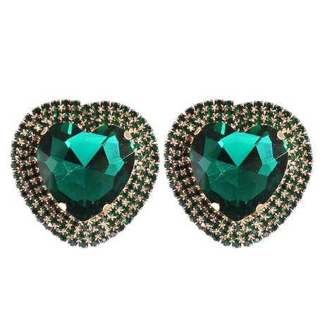 fashion heart-shaped alloy diamond earrings's discount tags