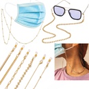 fashion dualuse lanyard gold antilost mask glasses chainpicture23