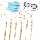 fashion dualuse lanyard gold antilost mask glasses chainpicture27