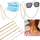 fashion dualuse lanyard gold antilost mask glasses chainpicture24