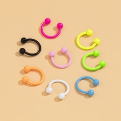 Retro style color stainless steel ear bone clip