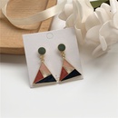 Hit color starry sky dripping oil triangle earringspicture9