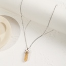 collier pendentif en pierre naturelle gomtrique  la modepicture10