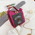 fashion laser sequin embroidery letter oil can creative messenger bagpicture17