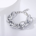 fashion multilayer metal acrylic splicing geometric braceletpicture21