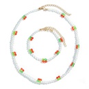 simple beads acrylic cherry chain multilayer necklace bracelet setpicture16