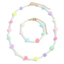 Sommer Mode Liebe Acryl Perlenkette Handgemachtes Zubehr Zubehr Armband Set Frauen Weihnachts geschenk Zubehrpicture9