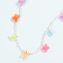 Fashion Acrylic Crystal Beaded Necklace Butterfly Pendant Bracelet Setpicture11