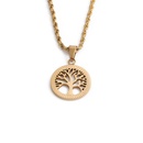hiphop twist chain tree of life pendent necklacepicture13