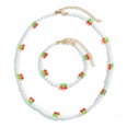 simple beads acrylic cherry chain multilayer necklace bracelet setpicture24