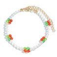 simple beads acrylic cherry chain multilayer necklace bracelet setpicture26
