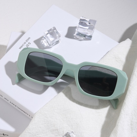 Fashion Square Rhombus Polygonal Frame Multicolor Sunglasses's discount tags