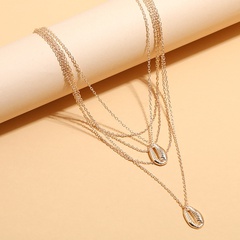 Korean style Multilayer Creative Shell Pendant Clavicle Necklace