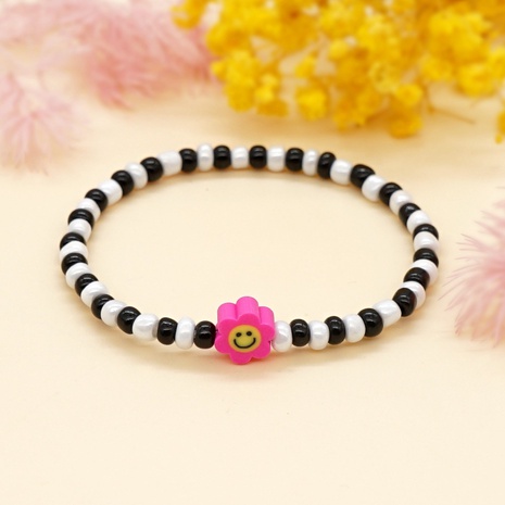 Bracelet de perles de millet en vitrail bohème Smiley's discount tags