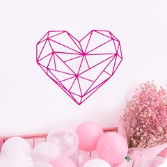 New FX-B151 Geometric Pattern Rose Love Girl Bedroom Commercial Wall Beautification Decorative Wall Sticker