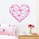Neue FXB151 geometrische Grafiken Rosarot Love Girl Schlafzimmer Kommerzielle Wand versch nerung dekorative Wand aufkleberpicture9