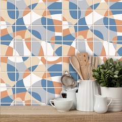 Cz71 Pattern Plaid Tile Refurbishing Sticker Kitchen Bathroom and Dormitory Dining Room Wall Floor Decorative Wall Sticker