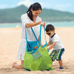 Cross-Border Hot Sale Beach Storage Bag Mesh Fast Storage Sundries Toys Large Size Portable Pouch