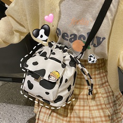 Cute cow pattern messenger canvas bag