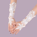 Fashion white gloves decoration lace flower glovespicture8