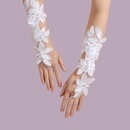 Fashion white gloves decoration lace flower glovespicture9