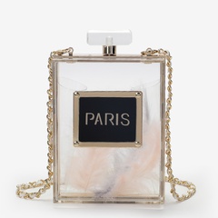 sac à bandoulière créatif de bouteille de parfum de personnalité de mode