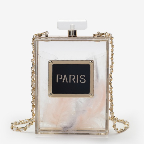 sac à bandoulière créatif de bouteille de parfum de personnalité de mode's discount tags