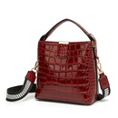 fashion texture crocodile pattern patent leather handbagpicture28