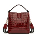 fashion texture crocodile pattern patent leather handbagpicture26