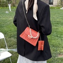 Korean fashion rhombus pearl portable messenger bagpicture35