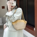 Korean casual fashion straw woven portable handbagspicture35