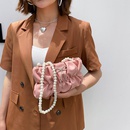 fashion folding cute pearl chain messenger bucket bagpicture33