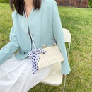 Korean fashion simple silk scarf largecapacity shoulder bagpicture32