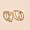 Fashion multilayer metal hoop Cshaped earringspicture9