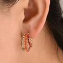 Fashion multilayer metal hoop Cshaped earringspicture14