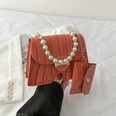 Korean fashion rhombus pearl portable messenger bagpicture39