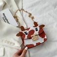 Korean fashion cow pattern messenger printed small square bagpicture29