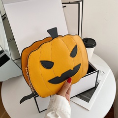 Korean pumpkin bat pu messenger bag