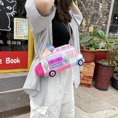 fashion colorful laser ice cream car messenger bag