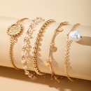 simple pearl disc tassel bracelet fivepiece setpicture7