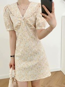 wholesale fashion collar pleated shortsleeved dresspicture21