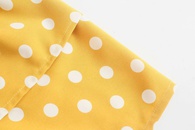 wholesale fashion yellow polka dot cuffs fishtail dresspicture23