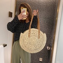 Ethnic style straw woven oneshoulder portable big bagpicture26