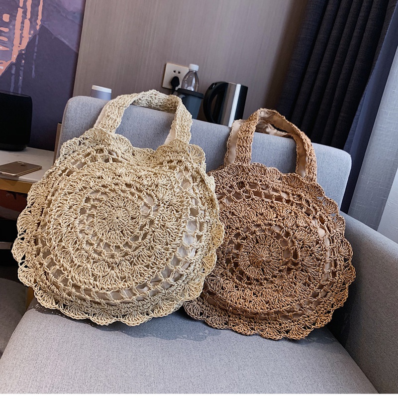 bohemia style largecapacity handwoven straw handbags