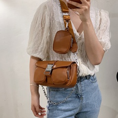 fashion three-in-one chain pocket shoulder messenger bag